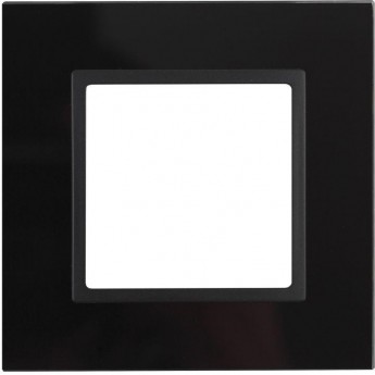 Рамка ЭРА ELEGANCE 14-5101-05 стекло черный+антрацит Рамка ЭРА ELEGANCE 14-5101-05 стекло черный+антрацит