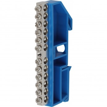 Шина ЭРА N "ноль" на DIN-изоляторе ШНИ-6х9-12 никелированная Д